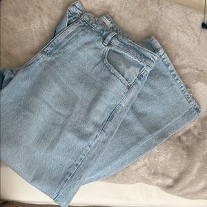 Garage Light Blue Straight Leg Jeans